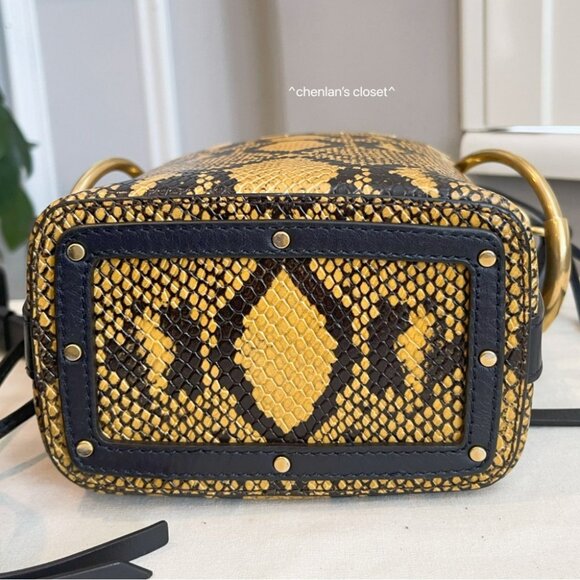 Authentic Chloe Bag Snakeskin Bucket - Picture 12 of 16